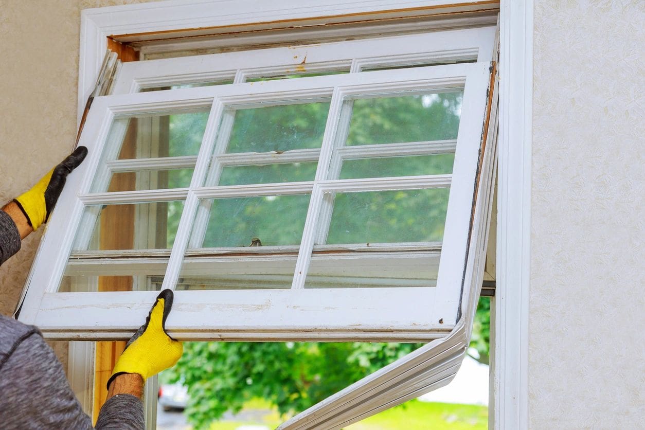 Master removes old home repairs, replacement windows