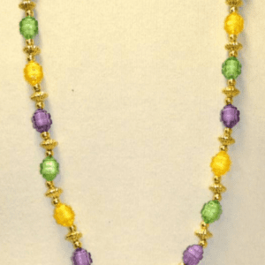 A colorful bead necklace