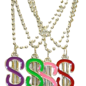 Necklaces with dollar sign pendants