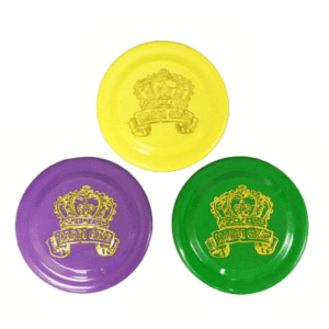 Three Frisbees in Three Different Colors