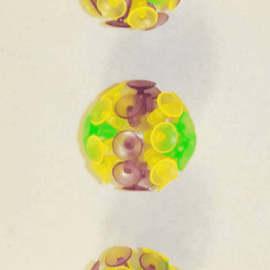 Three colorful suction balls