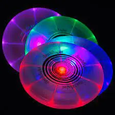 LED light-up flying discs